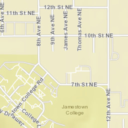 1010-1018 Thomas Avenue Jamestown ND 58401 Street Map