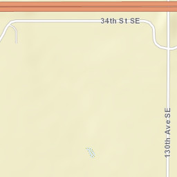 12901-12999 34th Street Southeast, Tower City, ND Street Map