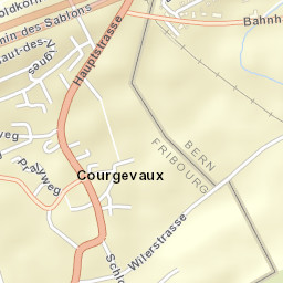 Courgevaux Street Map