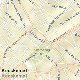 Kecskemét Street Map