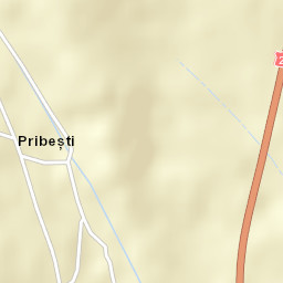 Pribești Street Map