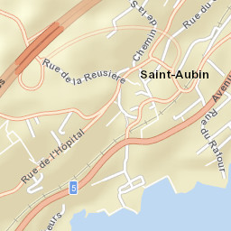 Saint-Aubin-Sauges Street Map