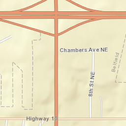 Interstate 94 Belfield ND 58622 Street Map