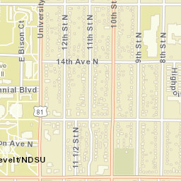 1461 N University Dr Fargo ND 58102 Street Map
