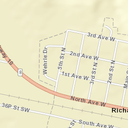 494-498 3rd Avenue West Richardton Street Map