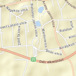 Tapolca Street Map