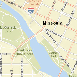 229 W Broadway St Missoula MT Street Map