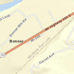 11635-11701 Highway 200, Missoula, MT Street Map