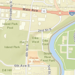 349-441 4th Street South, Fargo, ND Street Map