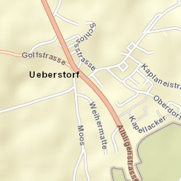 Ueberstorf Street Map