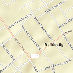 Ballószög Street Map