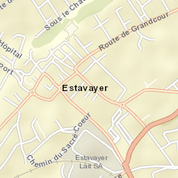 Estavayer-le-Lac Street Map