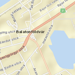 Balatonföldvár Street Map