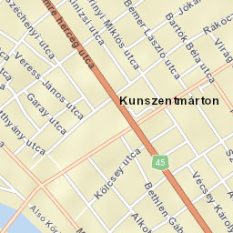 Kunszentmárton Street Map
