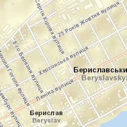 Beryslav Street Map