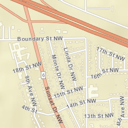 1800-1898 Sunset Drive, Mandan, ND 58554 Street Map