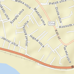 Révfülöp Street Map