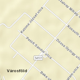 Városföld Street Map