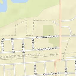 111-137 B Street South Glen Ullin ND Street Map