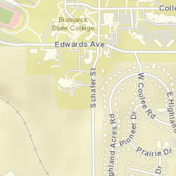 1201-1369 Schafer St Bismarck ND Street Map