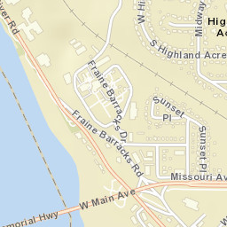 Memorial Highway Bismarck ND America Street Map