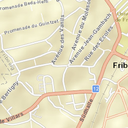 Fribourg Street Map