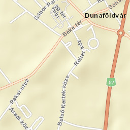 Dunaföldvár Street Map