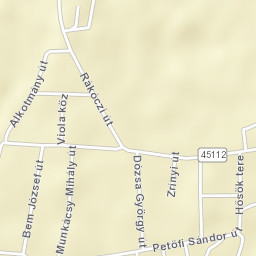 Szelevény Street Map