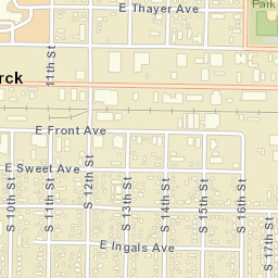 1598 E Broadway Ave Bismarck ND Street Map