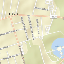 Hévíz Street Map
