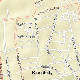 Keszthely Street Map