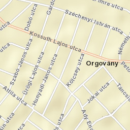Orgovány Street Map