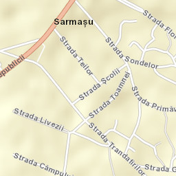 Sărmașu Street Map