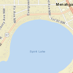 101-151 Evergreen Ave NW Menahga Street Map