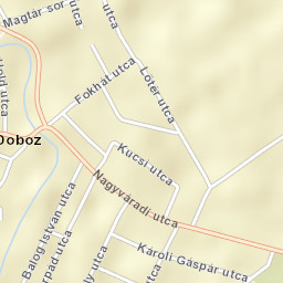 Doboz Street Map