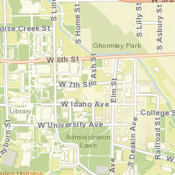 801-861 S Rayburn St, University of Idaho, Moscow, ID 83844,  Street Map