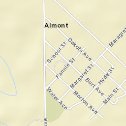 200-212 Margaret Street Almont ND Street Map