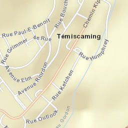 Témiscaming Street Map