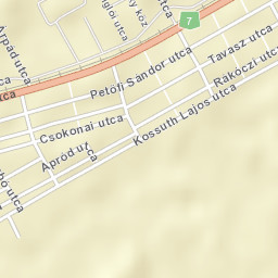 Balatonfenyves Street Map