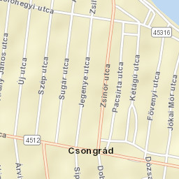 Csongrád Street Map