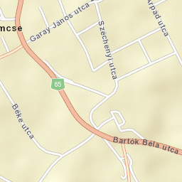 Iregszemcse Street Map