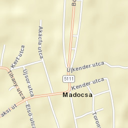 Madocsa Street Map