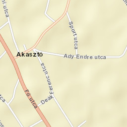 Akasztó Street Map