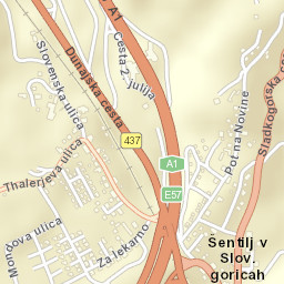 Šentilj v Slov. Goricah Street Map