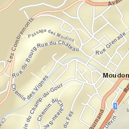 Moudon Street Map
