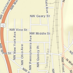 692-698 Northwest Geary Street, Chehalis Street Map