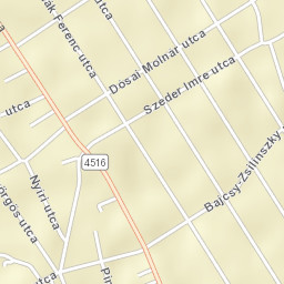 Szentes Street Map