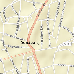Dunapataj Street Map