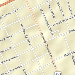Csorvás Street Map