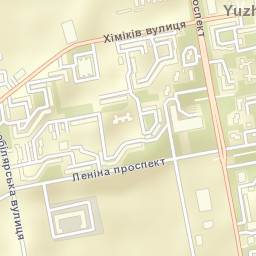 Yuzhne Street Map